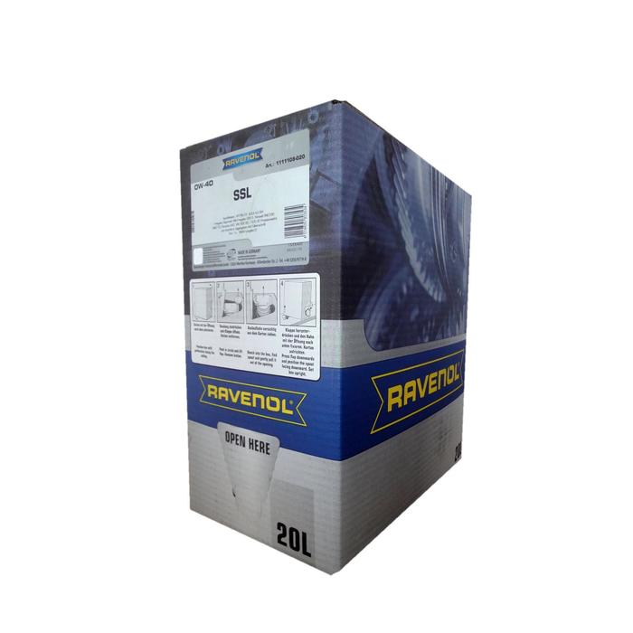Моторное масло RAVENOL Super Synthetik Oel SSL SAE 0W-40, 20л Моторное масло RAVENOL Super Synthetik Oel SSL SAE 0W-40, 20л
