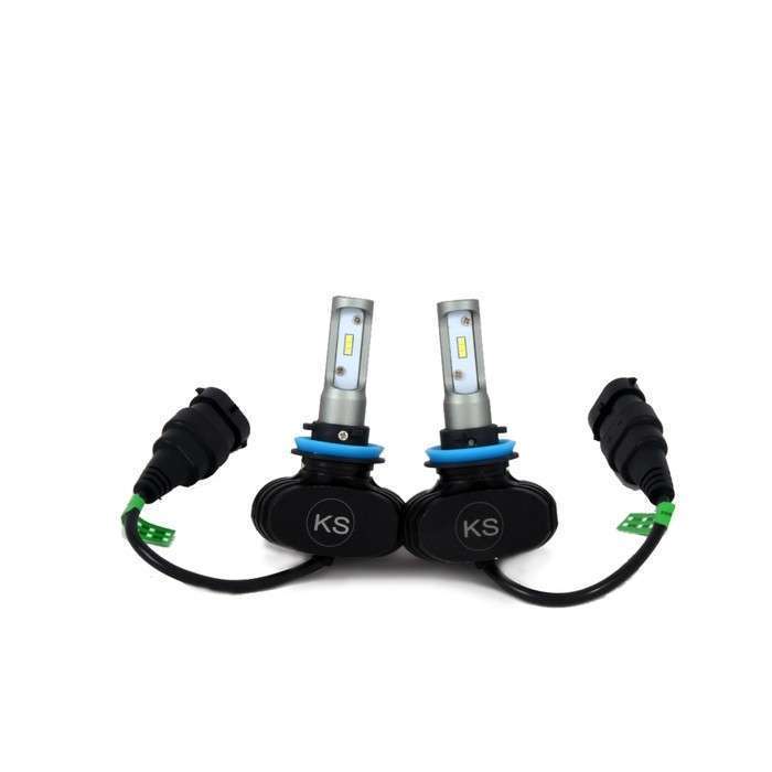 Лампа светодиодная KS-P1-H11, IP65, Premium High Power, 9-32 В, H11, 36 Вт, 6500 K, авиационный алюминий, набор 2 шт