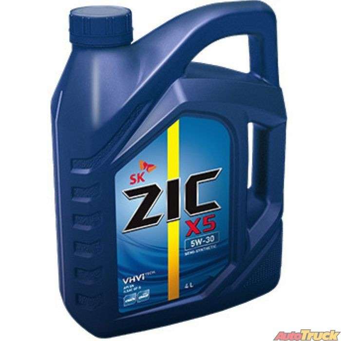 Масло моторное ZIC 5W-30 X5 Diesel Cl-4, 4 л